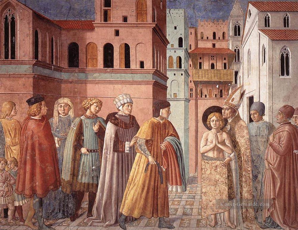 Szenen aus dem Leben von St Francis Szene 3south Wand Benozzo Gozzoli Ölgemälde